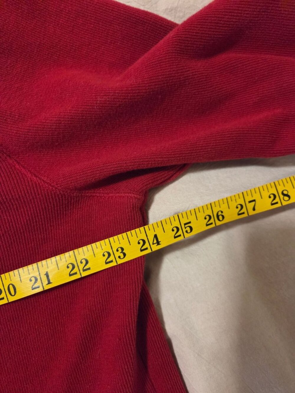 Polo Ralph Lauren Red 1/4 Zip Pullover Sweater Mens L 100% Cotton Classic Fit - Picture 5 of 6